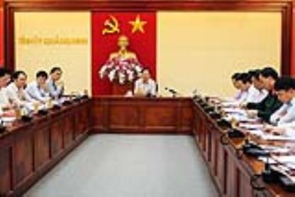 Hội nghị Ban Thường vụ Tỉnh ủy